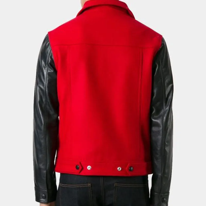 Best Style Premium Ami Alexandre Leather Flight Bomber Jacket