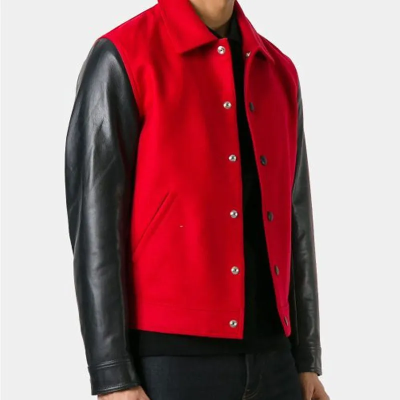 Best Style Premium Ami Alexandre Leather Flight Bomber Jacket