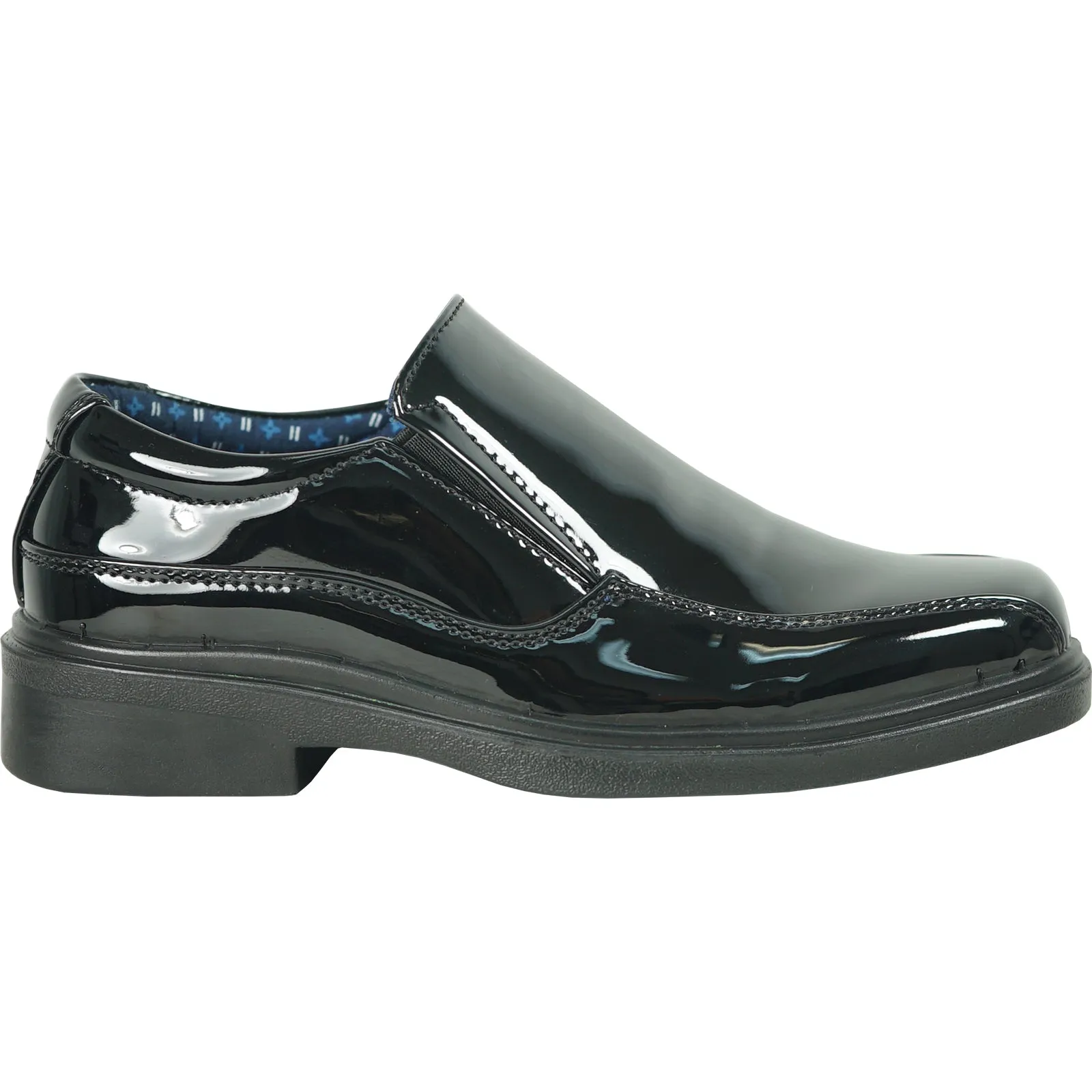 BRAVO Boy Dress Shoe WILLIAM-1KID Oxford Shoe School Uniform Black Patent