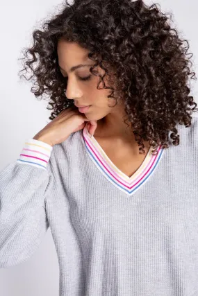 Cute as a Button Long Sleeve Top and Short Set