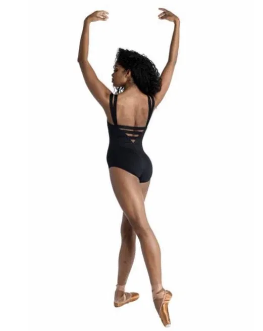 Danz-N-Motion Satin Straps Camisole Leotard