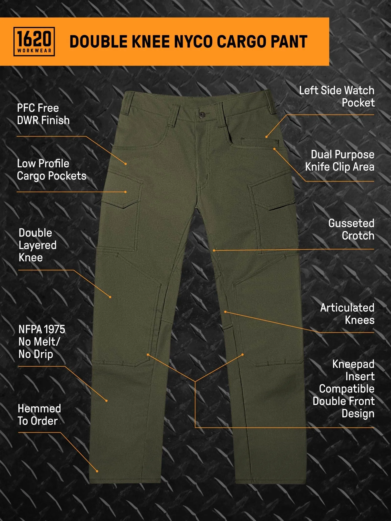Double Knee NYCO Cargo Pant