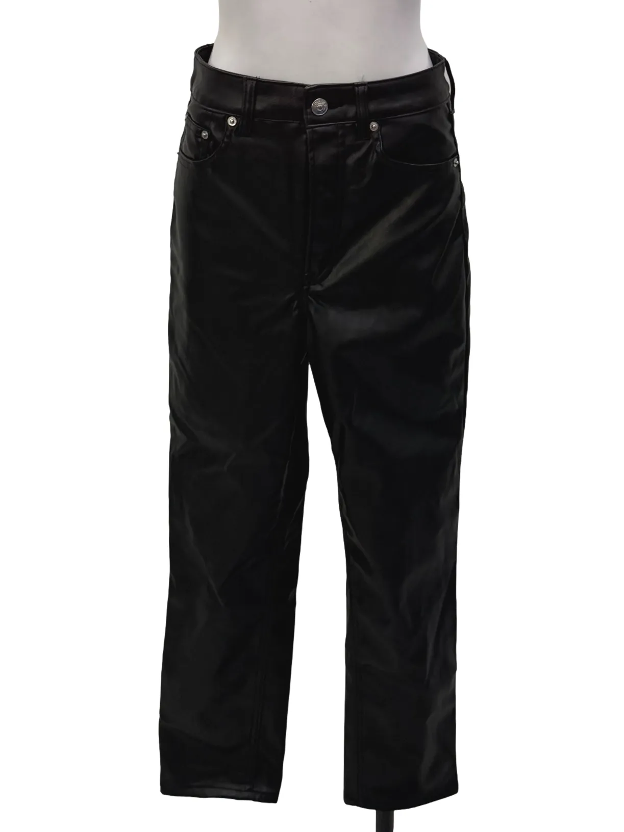 Ebony Black Leather Pants