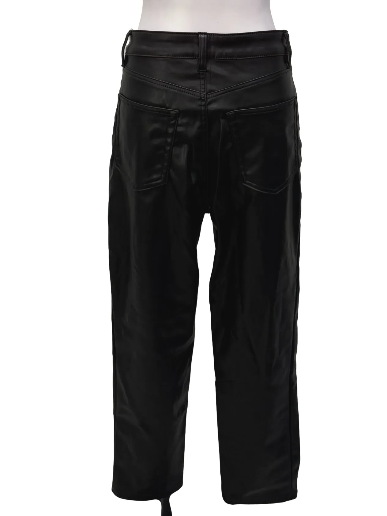 Ebony Black Leather Pants
