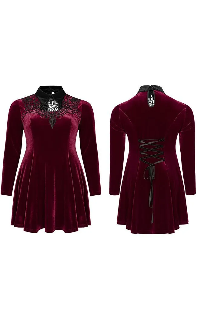 Ensnared Velvet Dress | Red | Plus Size