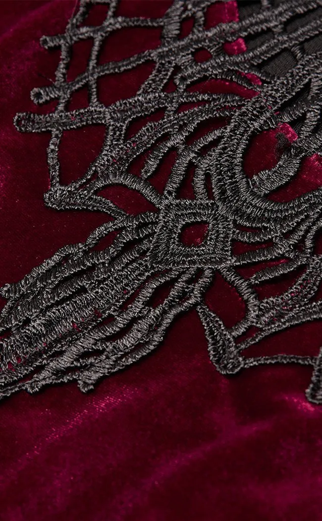 Ensnared Velvet Dress | Red | Plus Size