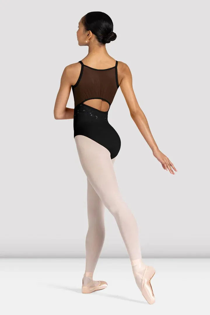 Floral Scoop Neck Leotard (L3307)