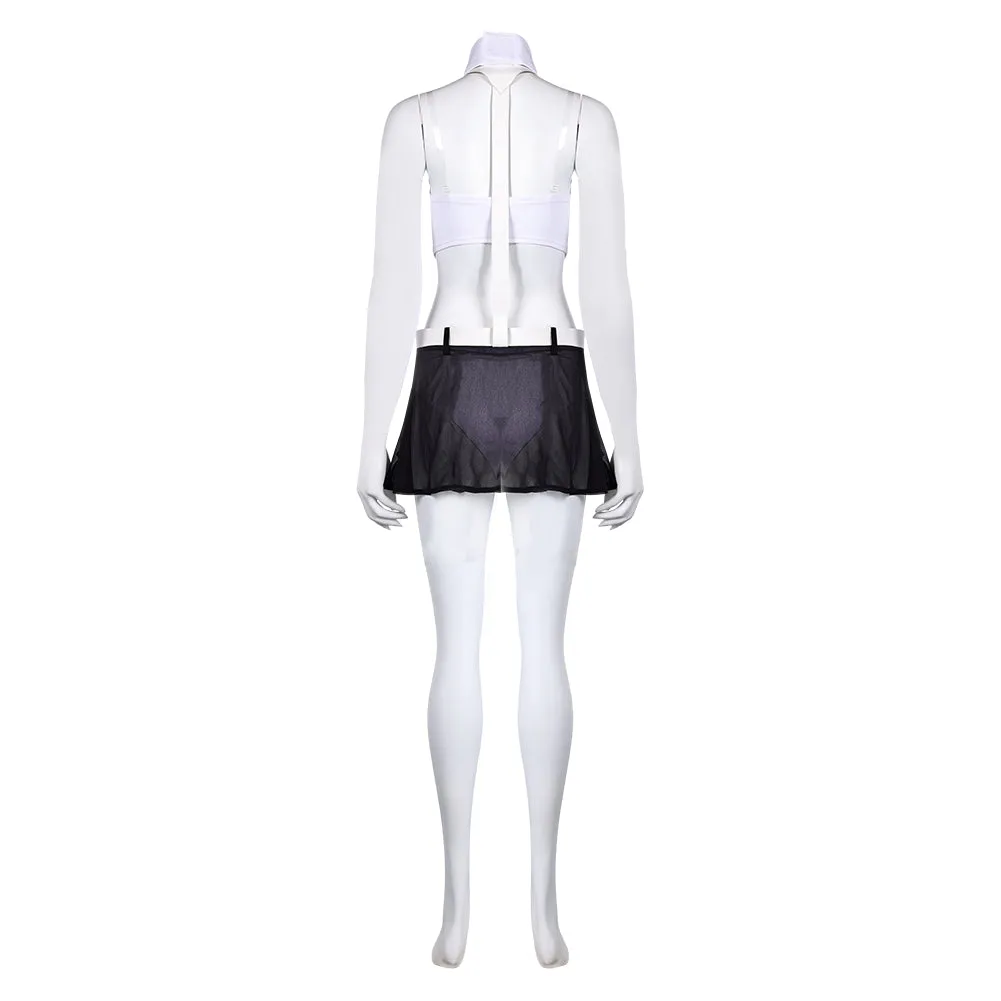 Game Final Fantasy VII Tifa Lockhart Women White Sexy Swimsuit Cosplay Costume Original Design