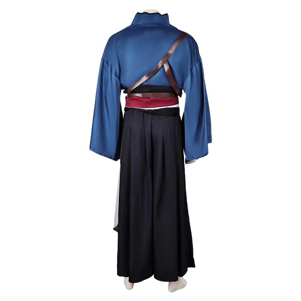 Game Rise of the Ronin Ronin Blue Kimono Cosplay Costume Outfits Halloween Carnival Suit