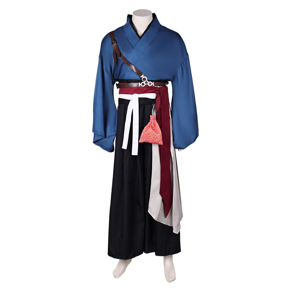 Game Rise of the Ronin Ronin Blue Kimono Cosplay Costume Outfits Halloween Carnival Suit