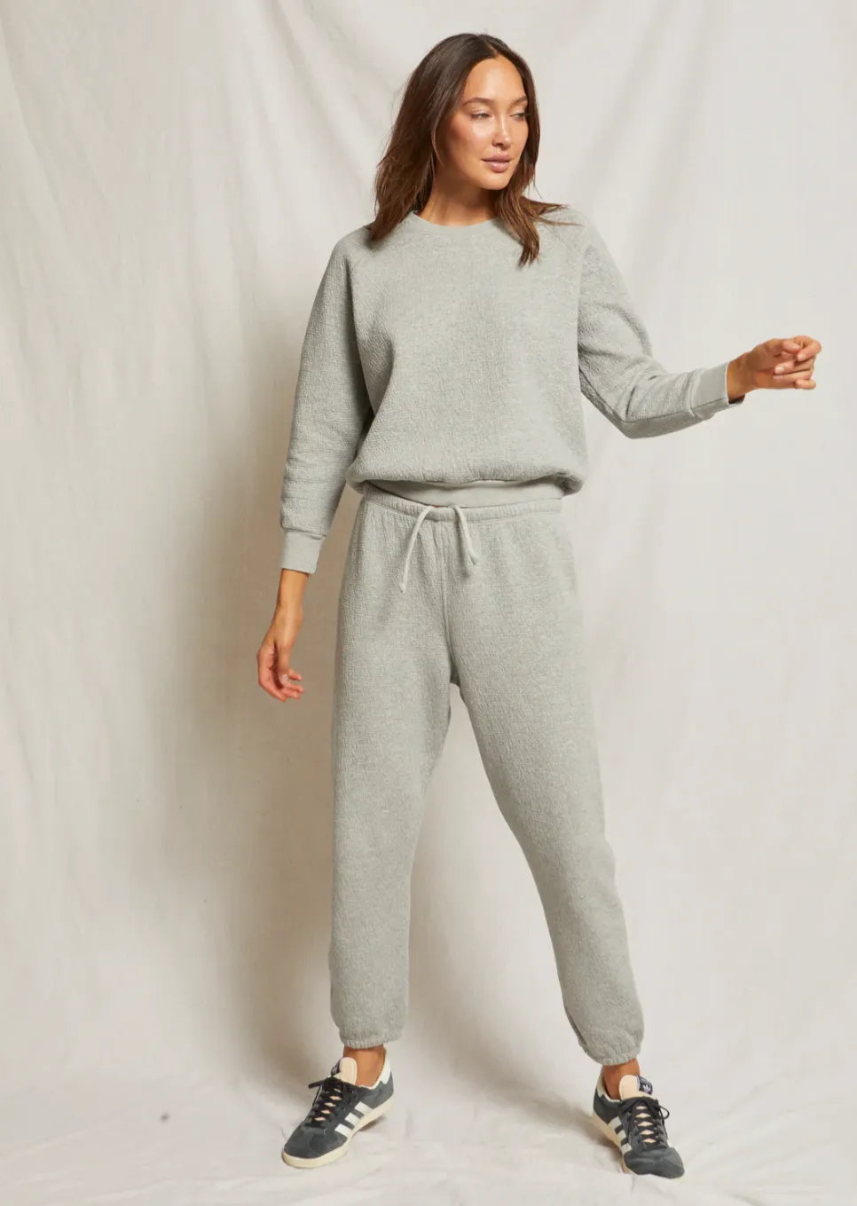 Jones Military Thermal Quilted Sweatpants - Ht. Grey