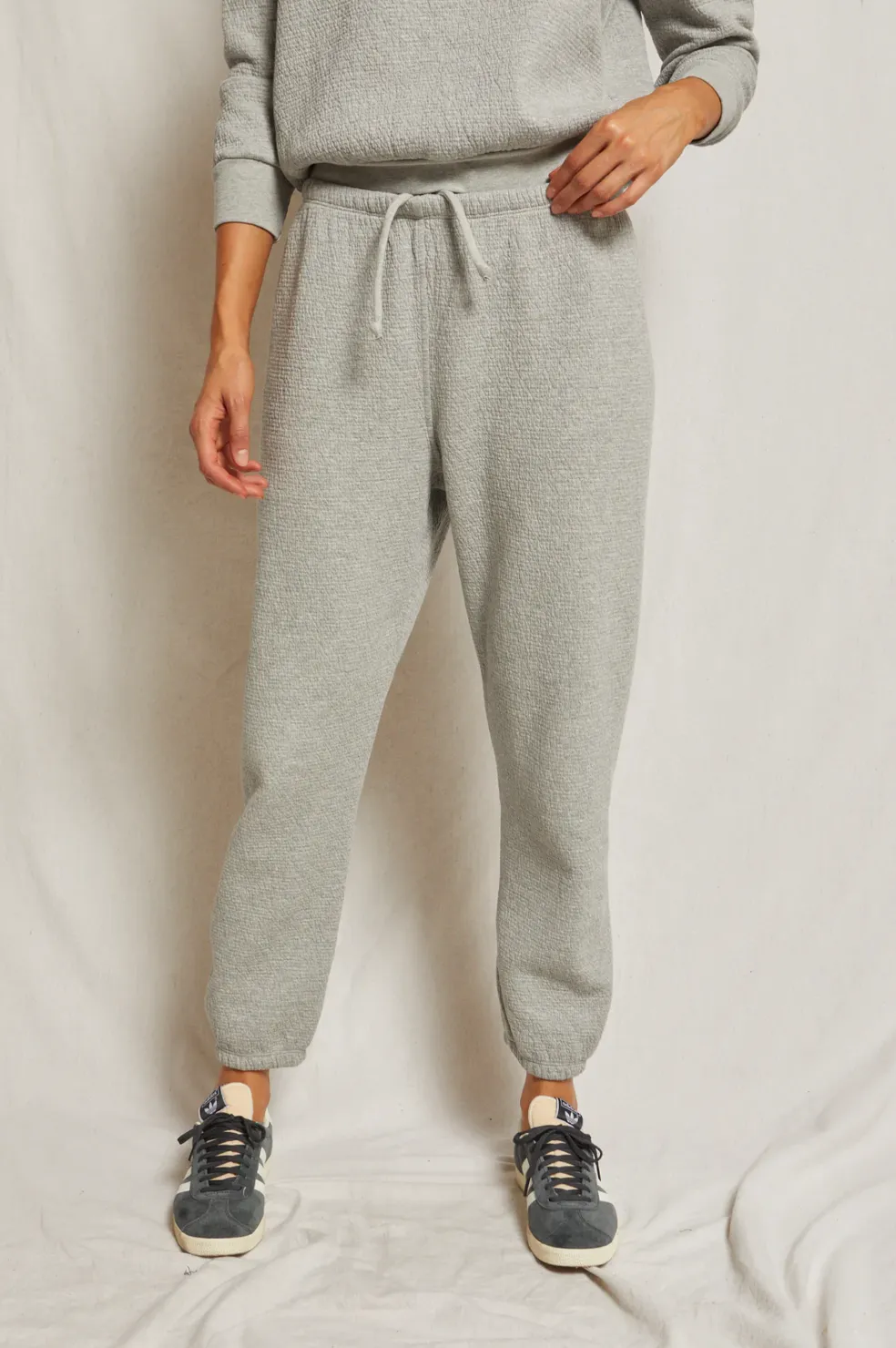Jones Military Thermal Quilted Sweatpants - Ht. Grey