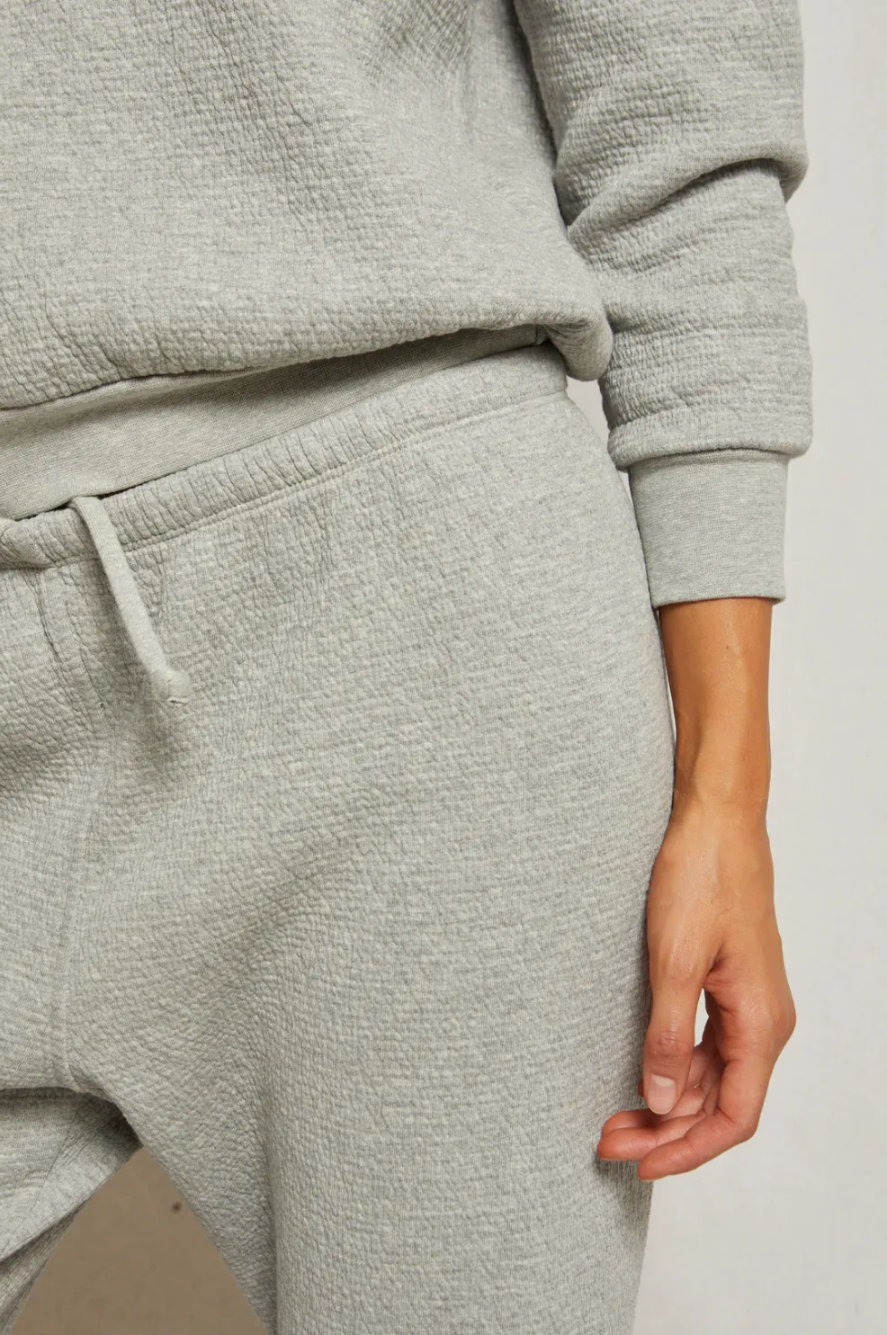 Jones Military Thermal Quilted Sweatpants - Ht. Grey