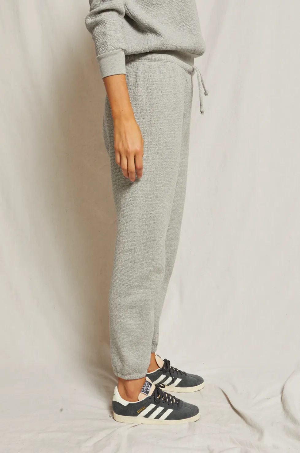 Jones Military Thermal Quilted Sweatpants - Ht. Grey