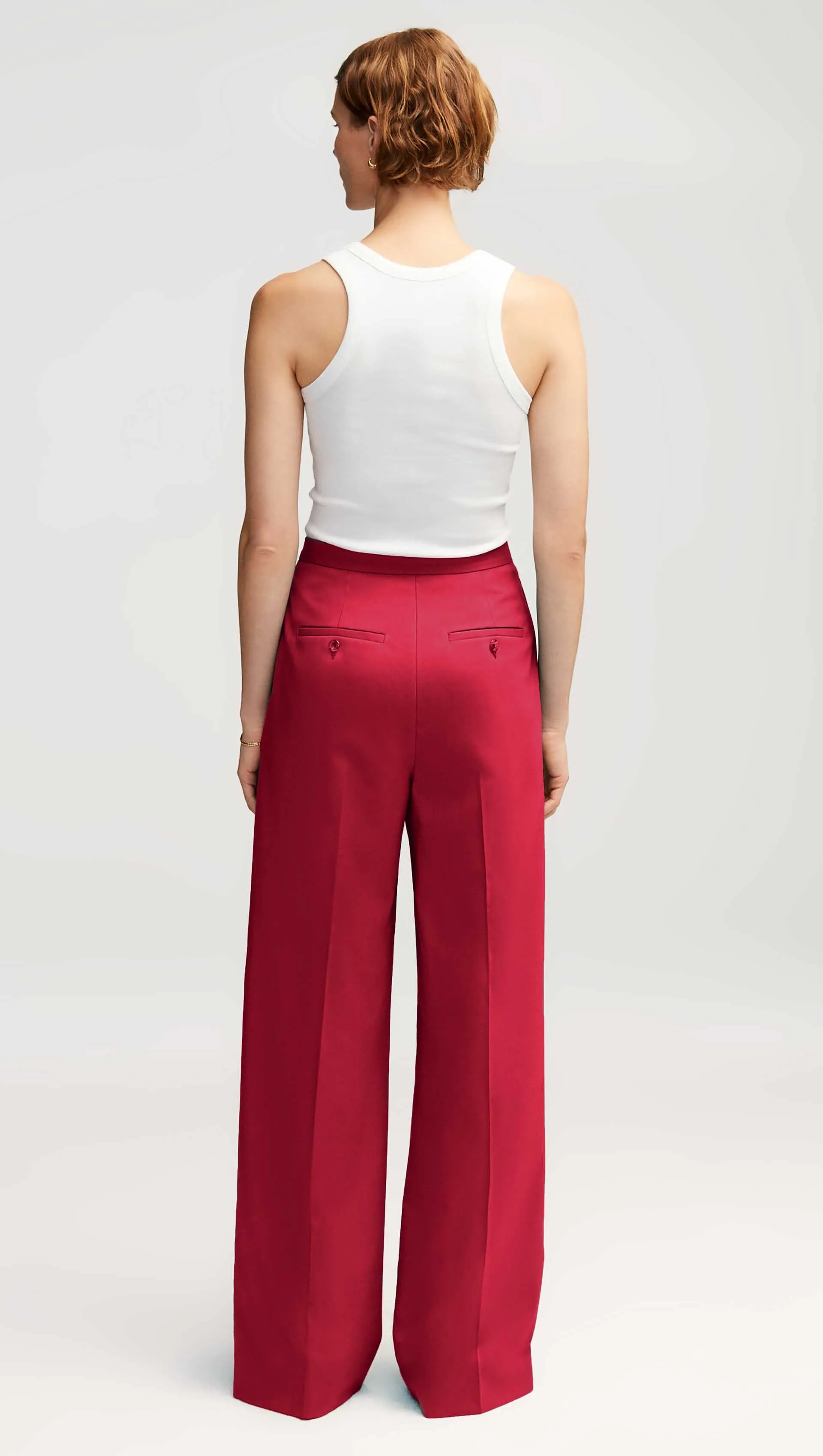 Jones Trouser in Seasonless Wool | Carmine