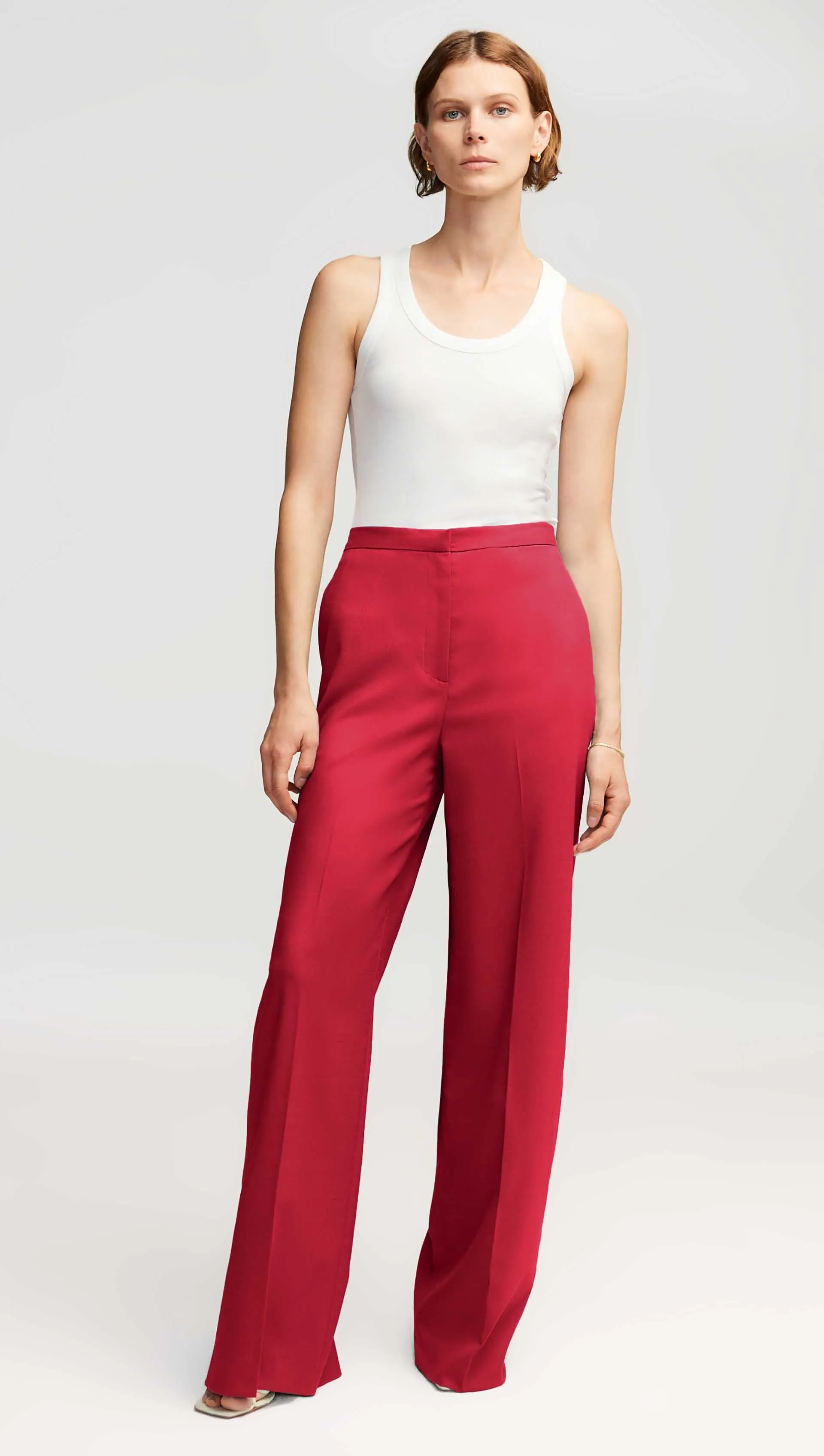Jones Trouser in Seasonless Wool | Carmine