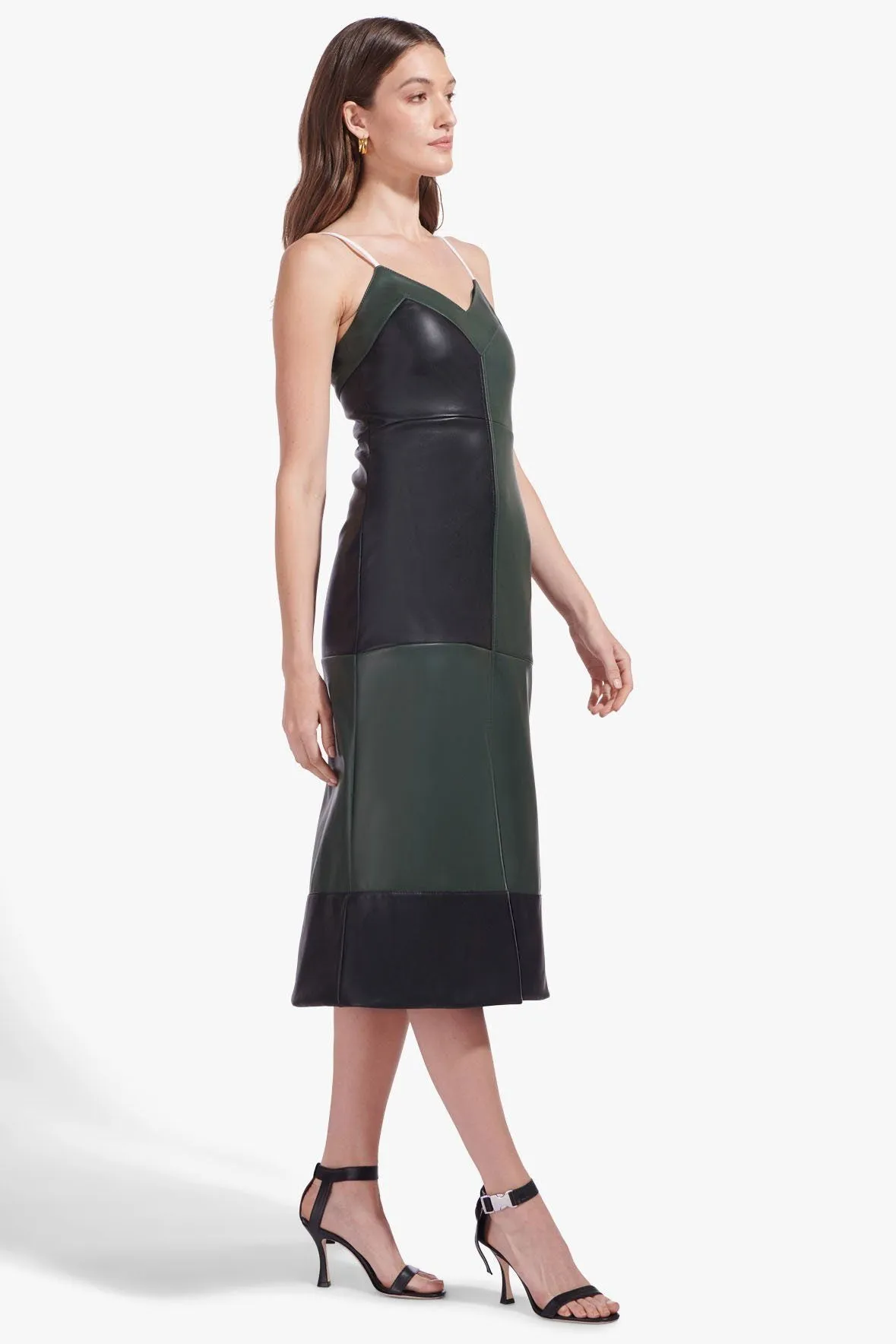 LADDERS DRESS | CYPRESS BLACK VEGAN LEATHER