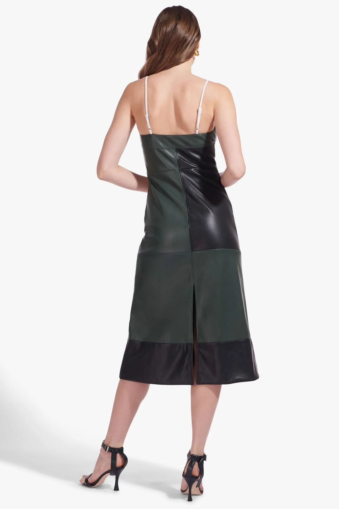 LADDERS DRESS | CYPRESS BLACK VEGAN LEATHER
