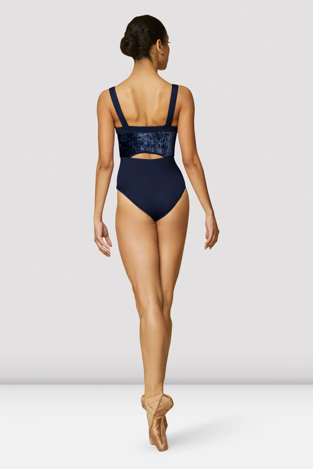 Ladies Akira Velvet Wide Strap Leotard