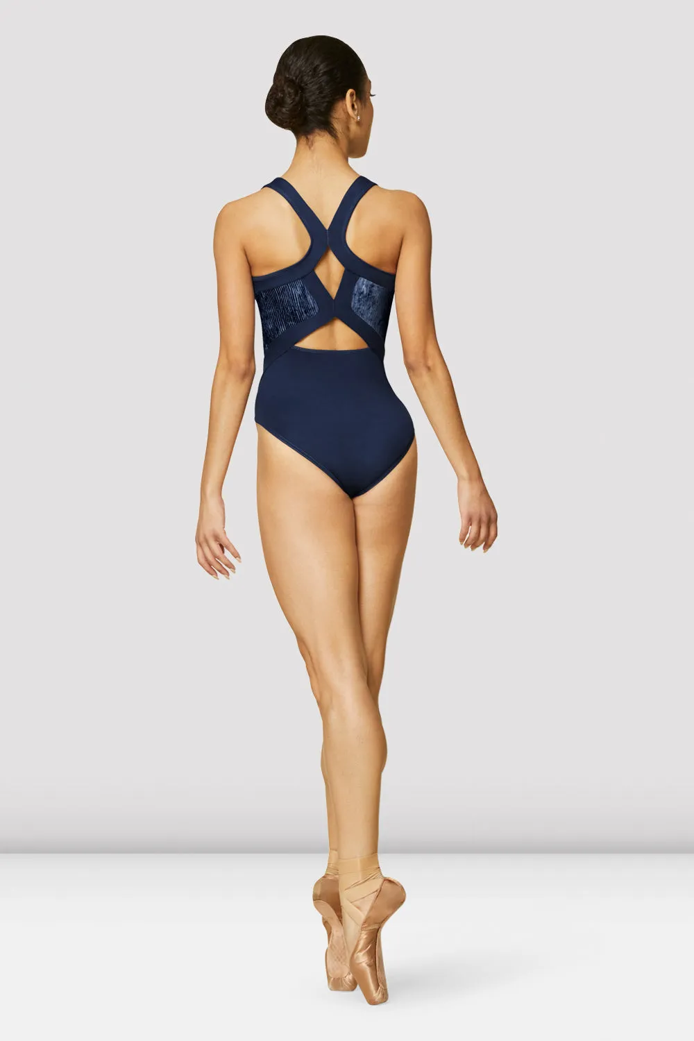 Ladies Boutique Velvet Scoop Neck Leotard