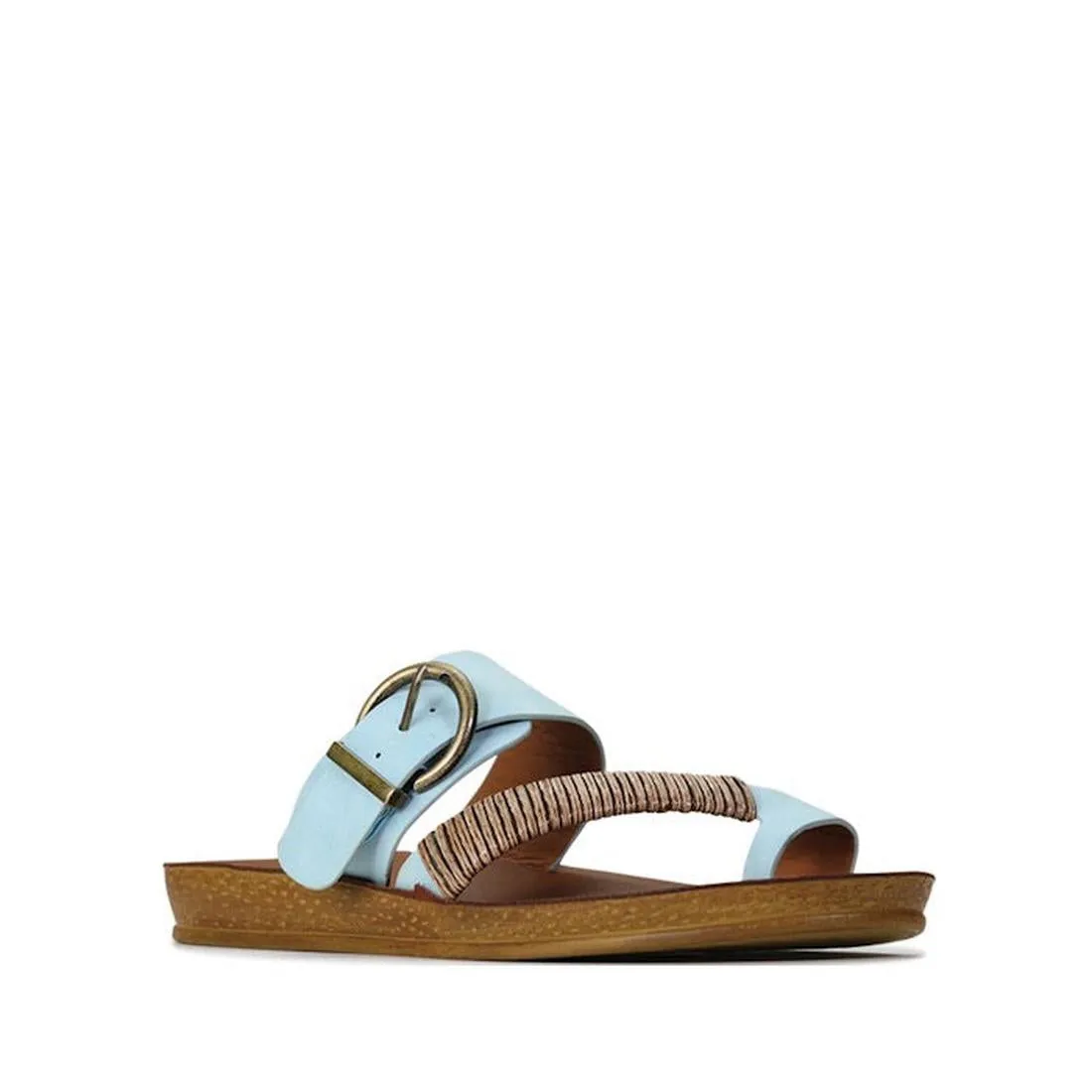 Los Carbos Bria  Chalk Blue Light Flexible Sandal Jandal