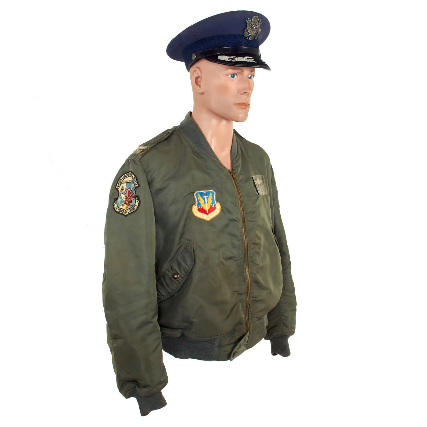 Original U.S. Vietnam War Era USAF L2-B Flight Jacket Grouping Belonging to Colonel Roy E. Braly - WWII B-24 Pilot Shot Down Over Holland and Became POW