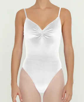 Pinch Front Velvet Leotard