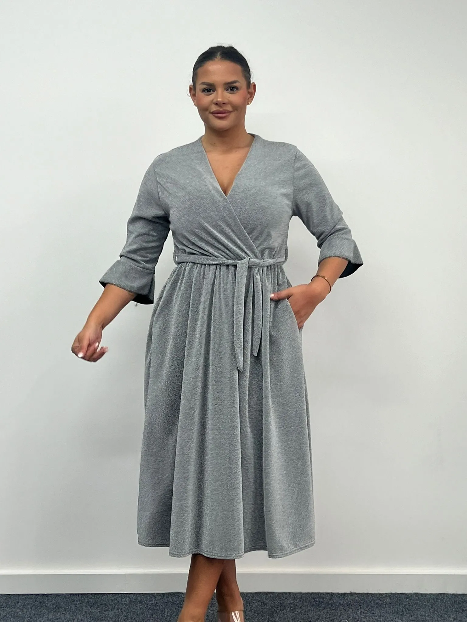 Silver Sparkly Roxy Midaxi Dress