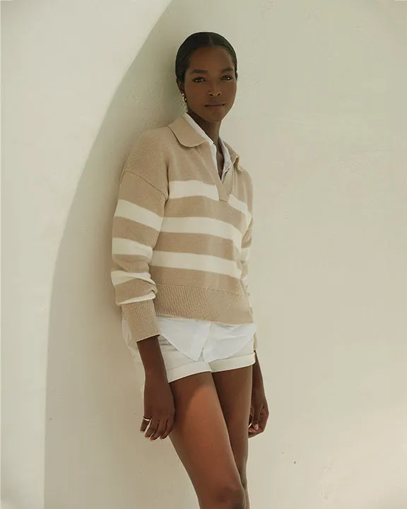 velvet by Graham and Spencer Lucie Sweater in Sable/Mink