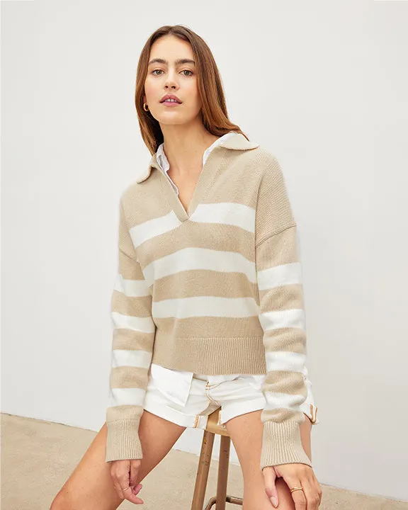 velvet by Graham and Spencer Lucie Sweater in Sable/Mink