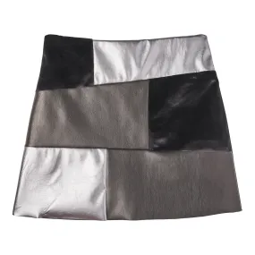 Velvet Patched Skirt