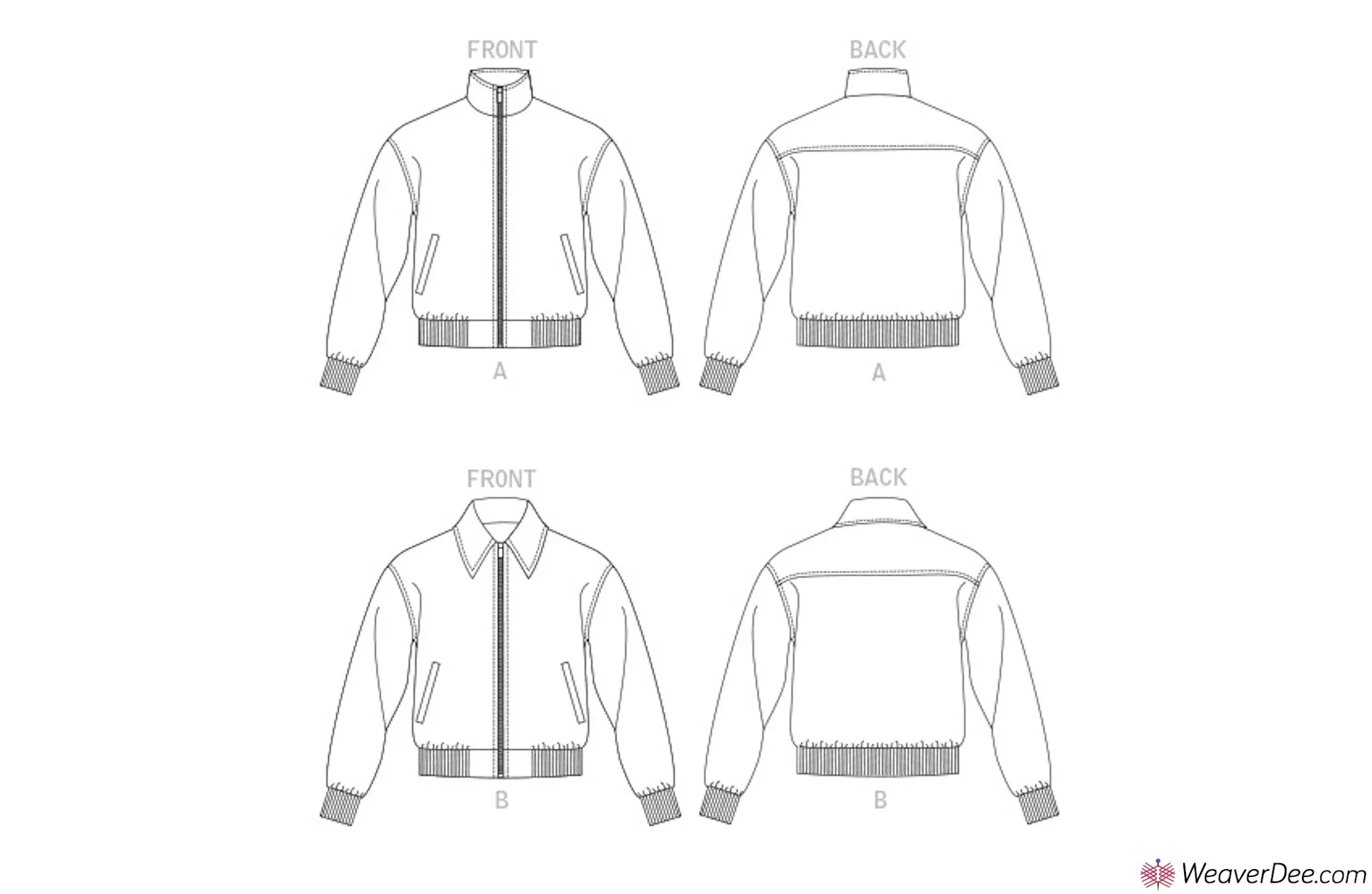Vogue Pattern V1877 Unisex Bomber Jacket