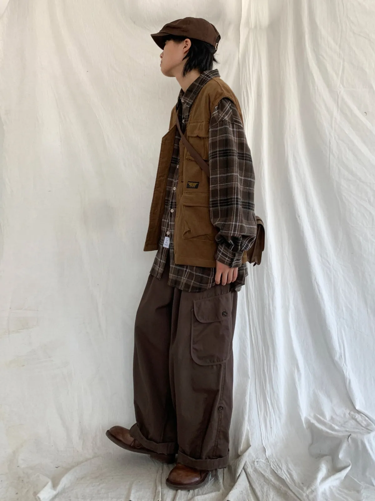 WLS Retro Wide Leg Loose Trousers Pants